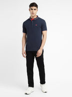 Levi's Blue Cotton Regular Fit Polo T-Shirt