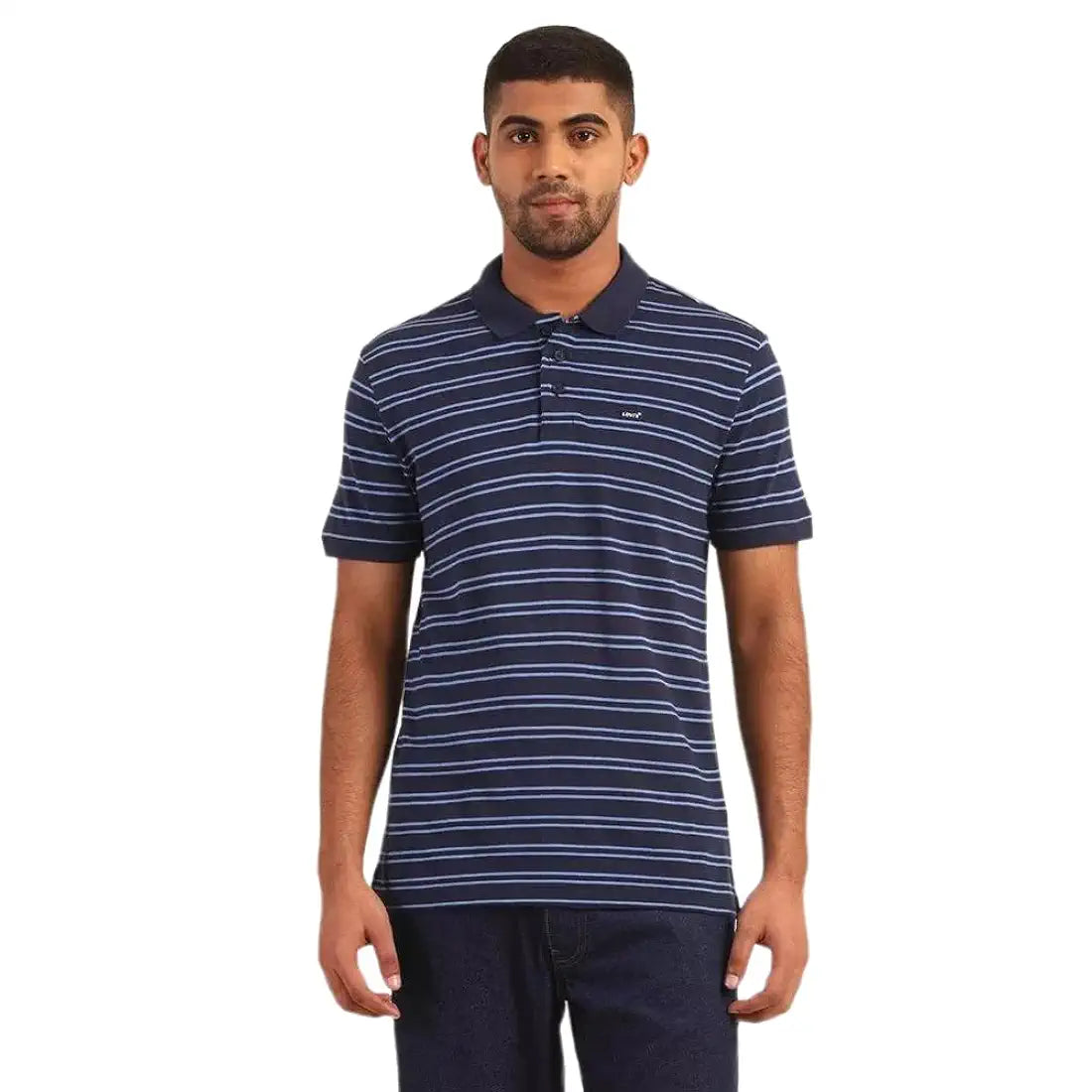 Levi's Men's Regular Fit Stripes Polo T-Shirt