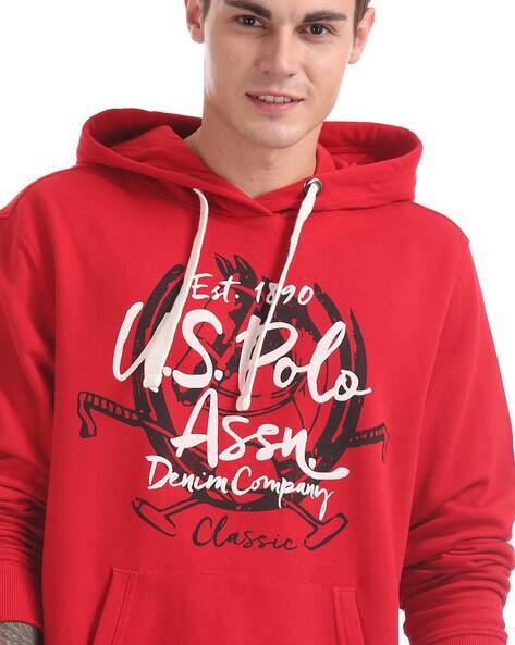 Hooded Sweatshirt with Split Pockets by U. S  POLO ASSN.