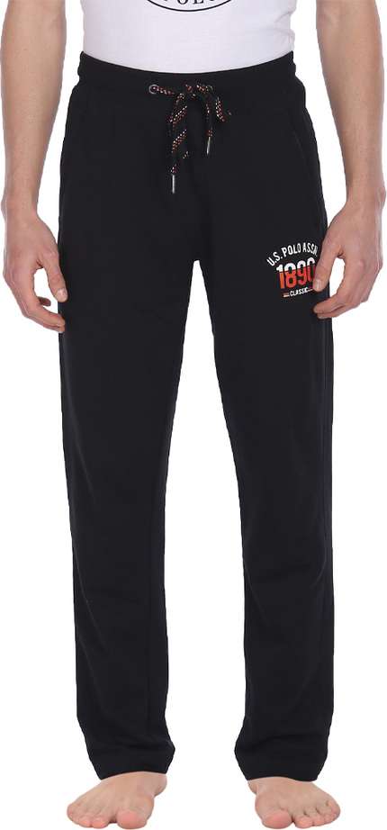 USPA men solid black pents