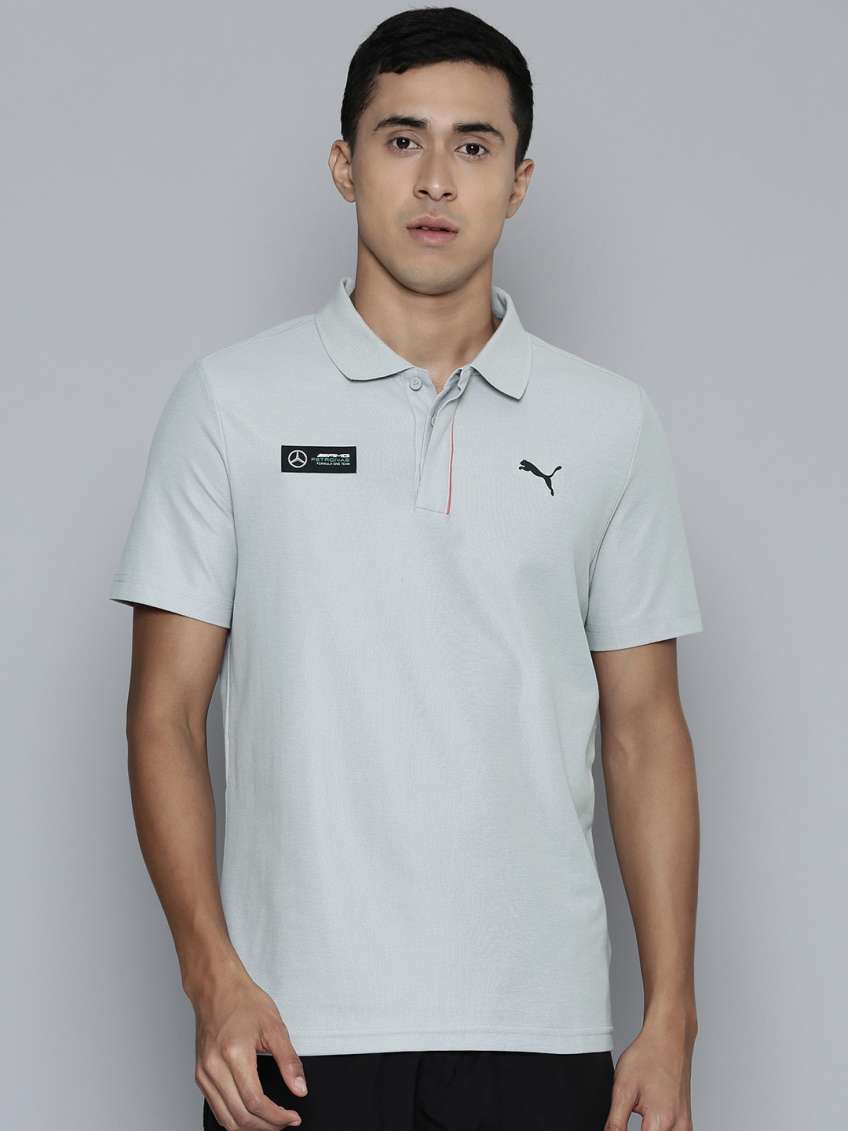 Mercedes AMG Petronas Polo Collar Applique T-shirt by Puma