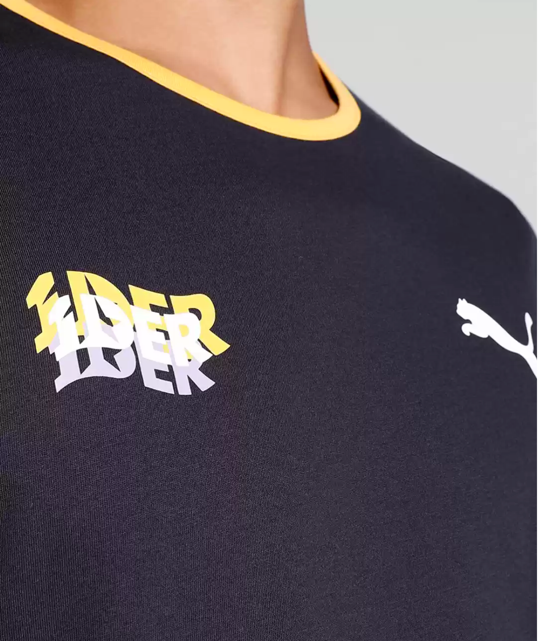 Puma X 1DER men slim fit graphic logo paint t-shirt
