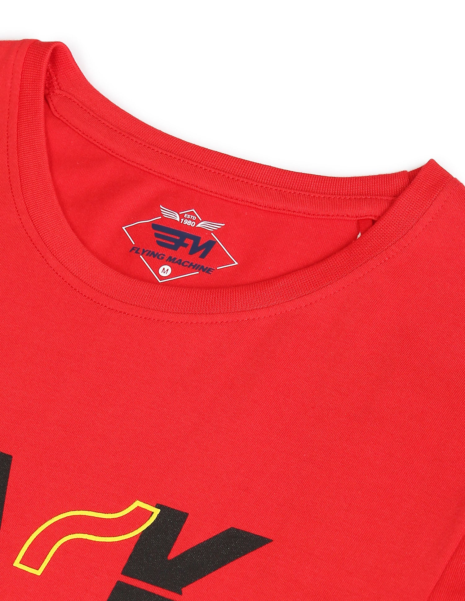 Cotton Graphic Print T-shirt by Flying Machine