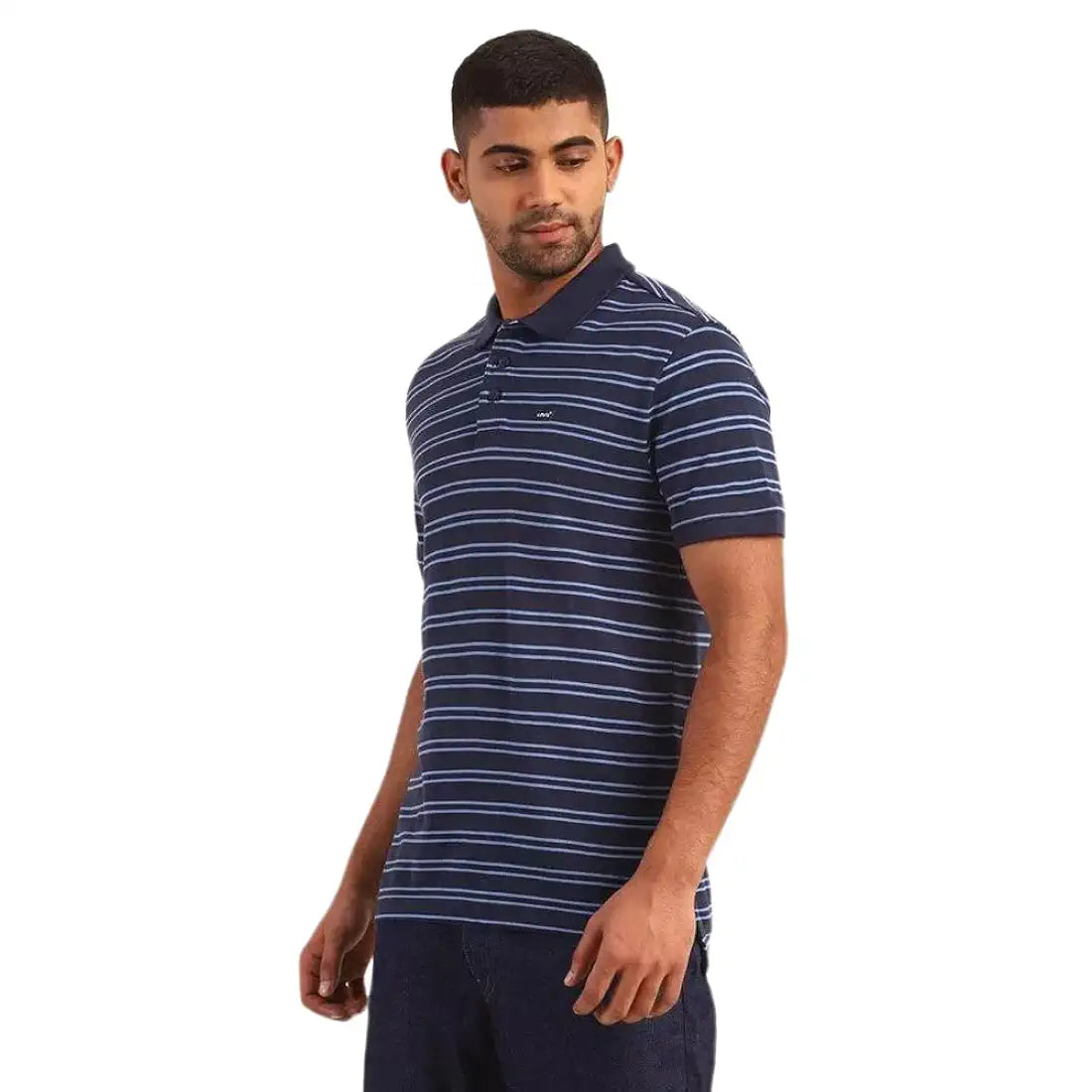 Levi's Men's Regular Fit Stripes Polo T-Shirt