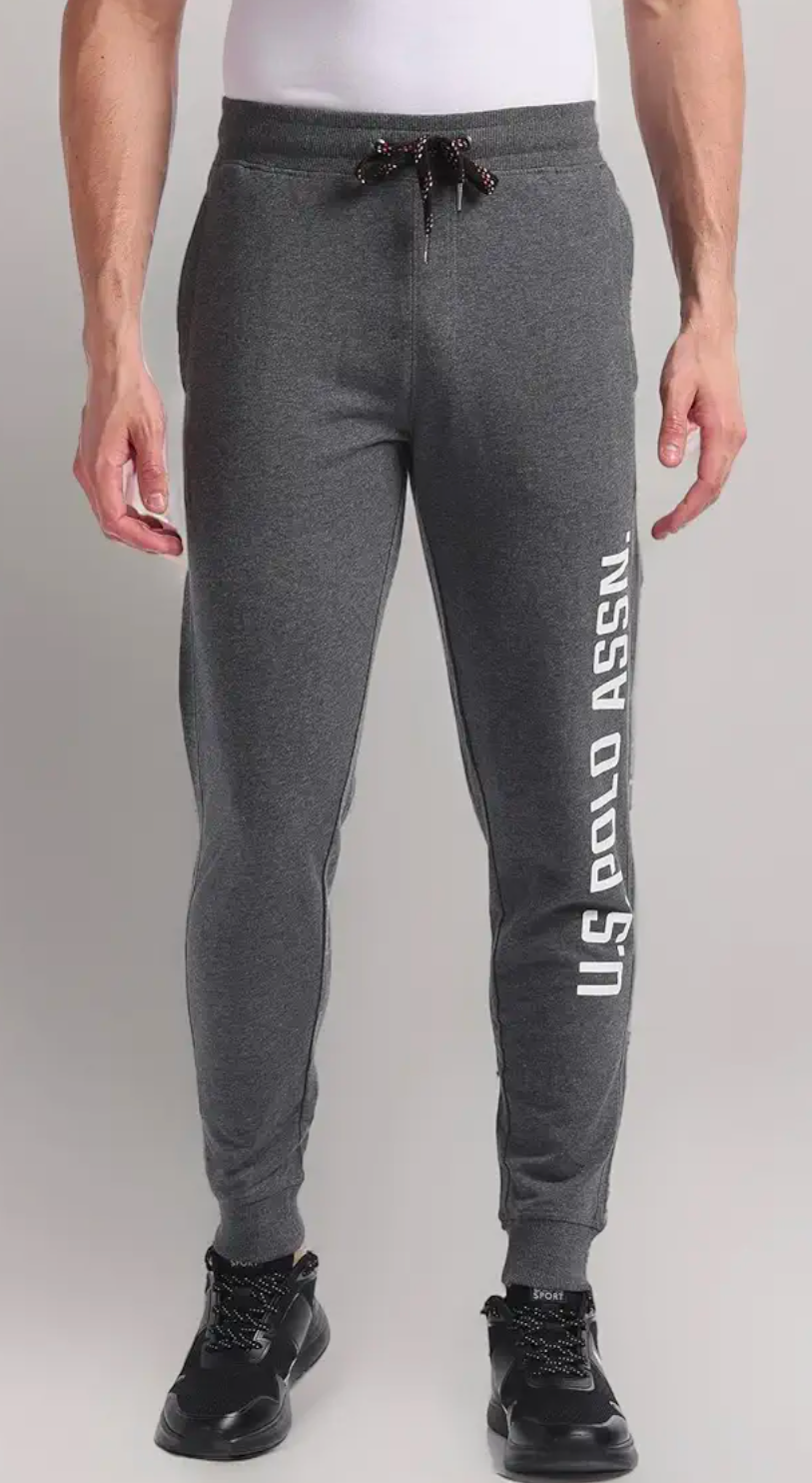 USPA men's comfort fir mid rise solid Track pant