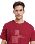 GRAPHIC LOGO PRINT T-SHIRT
FEINE RED BY RARE RABBIT