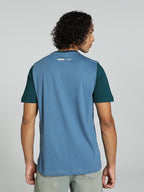 Puma x RCB Blue Regular Fit Graphic Print Athleisure T-Shirt