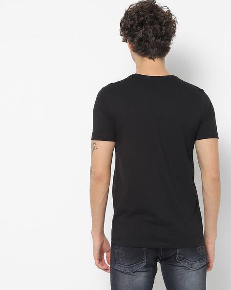 Graphic Print Crew-Neck T-shirt by spykar