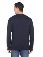 U.S. Polo Assn. Navy Blue Cotton Regular Fit Printed Sweatshirt