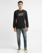 Levi's Red Cotton Regular Fit Printed Sweatshirt