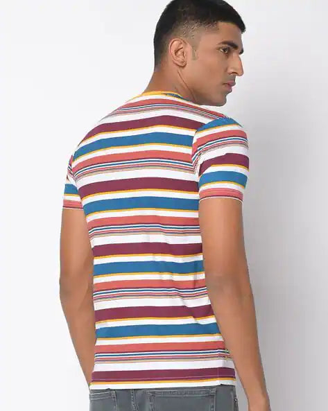 Striped Slim Fit Crew-Neck T-shirt by Pepe Jeans