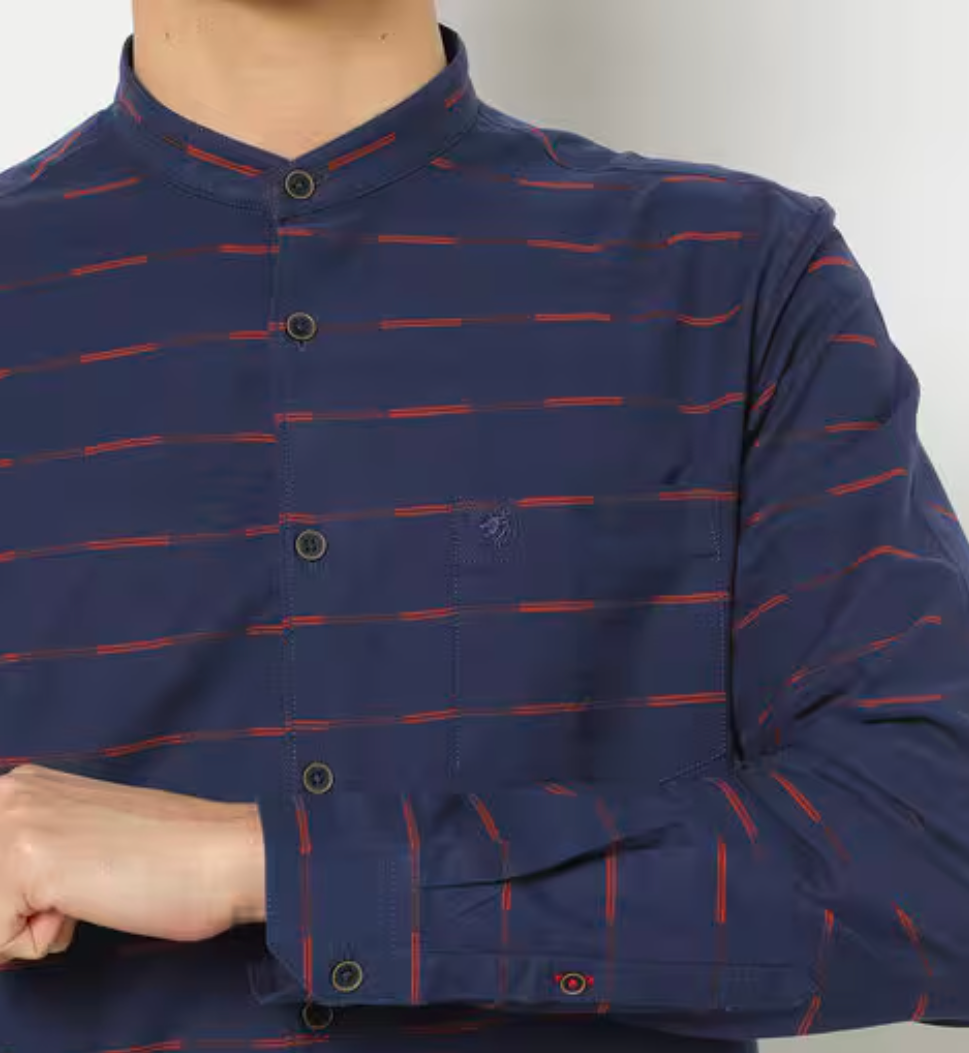 NETPLAY NEAVY BLUE REGULAR FIT SHIRT