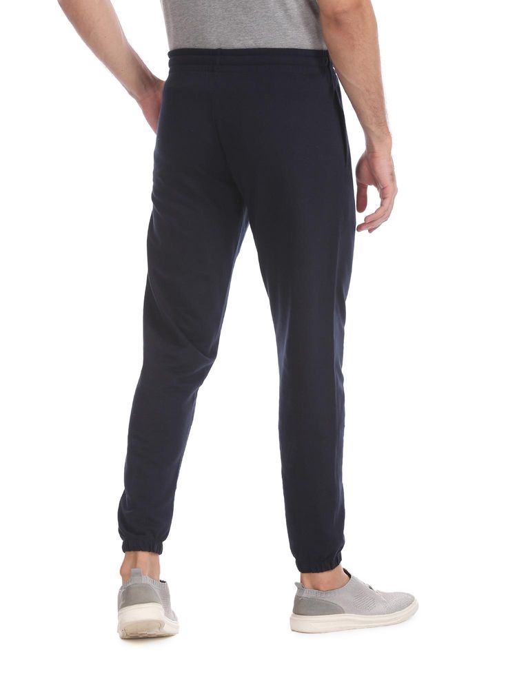 U.S. POLO ASSN.
Navy Blue Drawstring Waist Solid Joggers