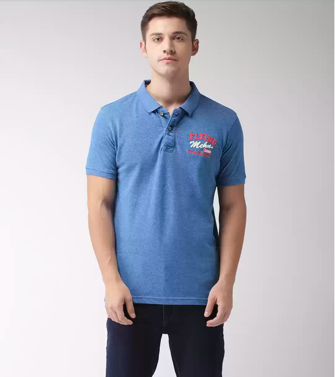 FLYING MACHINE ROUND NECK POLO T-SHIRT