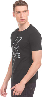 Flying Machine men printed neck t-shirt