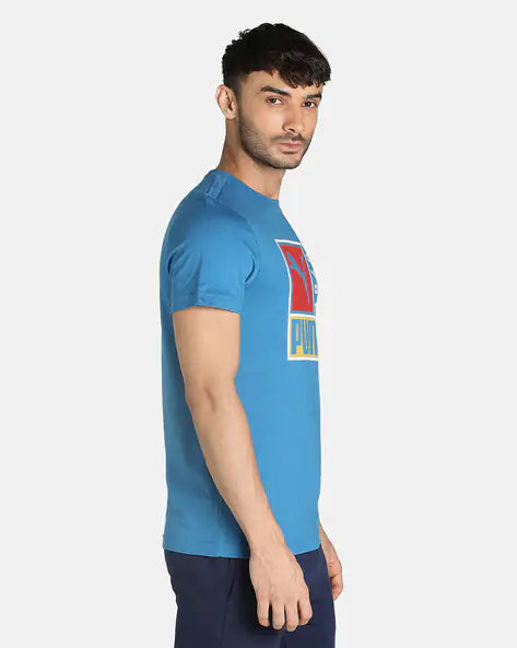 Logo Print Crew-Neck T-shirt by Puma