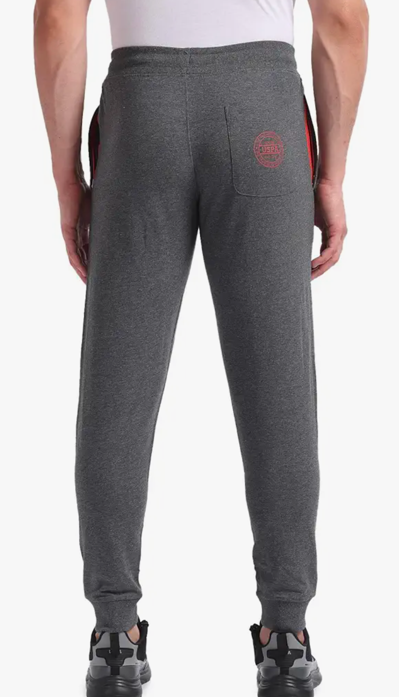 USPA men's comfort fir mid rise solid Track pant