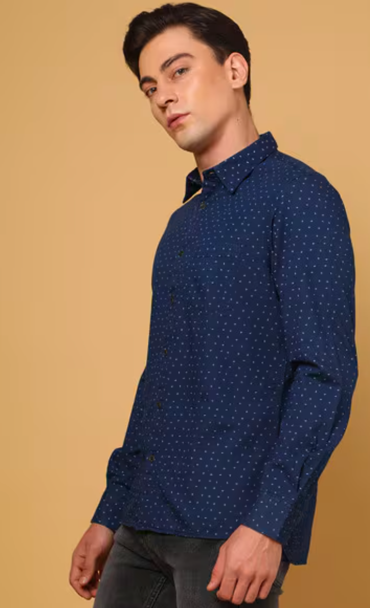 INDIAN TERRAIN regular fit micro print Shirt