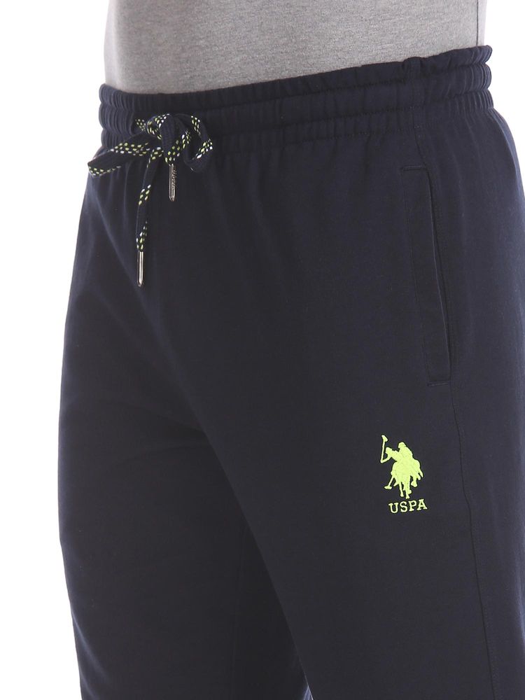 U.S. POLO ASSN.
Navy Blue Drawstring Waist Solid Joggers