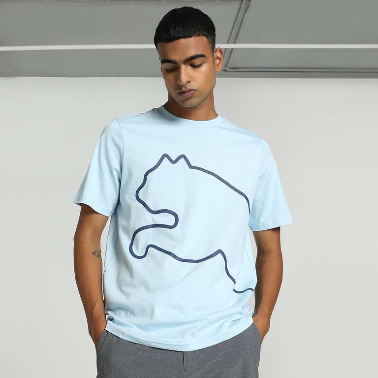 Puma printed crew neck t-shirt Blue