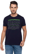Spykar printed round neck cotton t-shirt