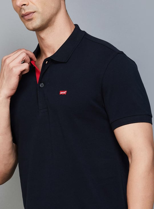 LEVI'S Men Solid Regular Fit Polo T-shirt