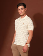 Floral Printed Working Holiday Polo Shirt USPA