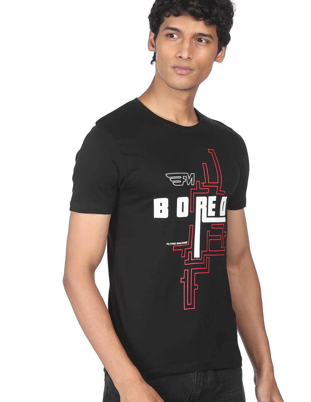 Men printed slim fit t-shirt by Flying Machine