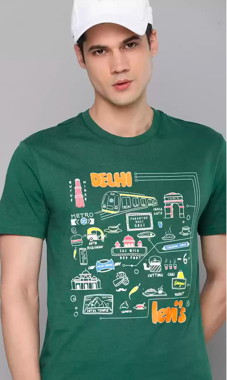 LEVI'S regular fit crew-neck T-shirt