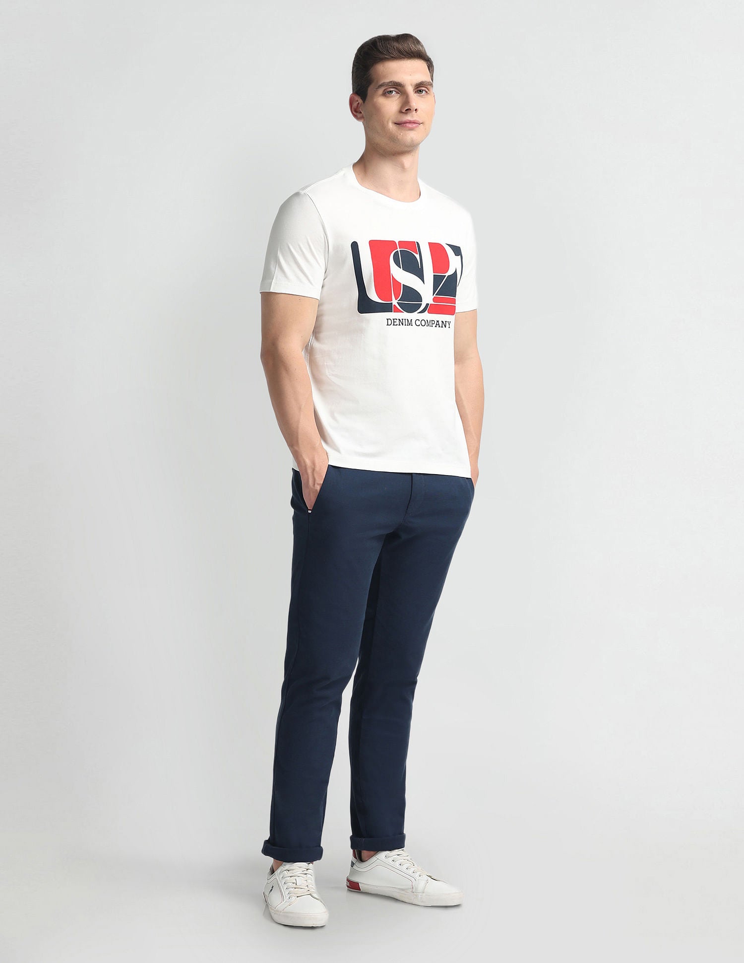 Graphic Print Muscle T-shirt by U. S. POLO ASSN.