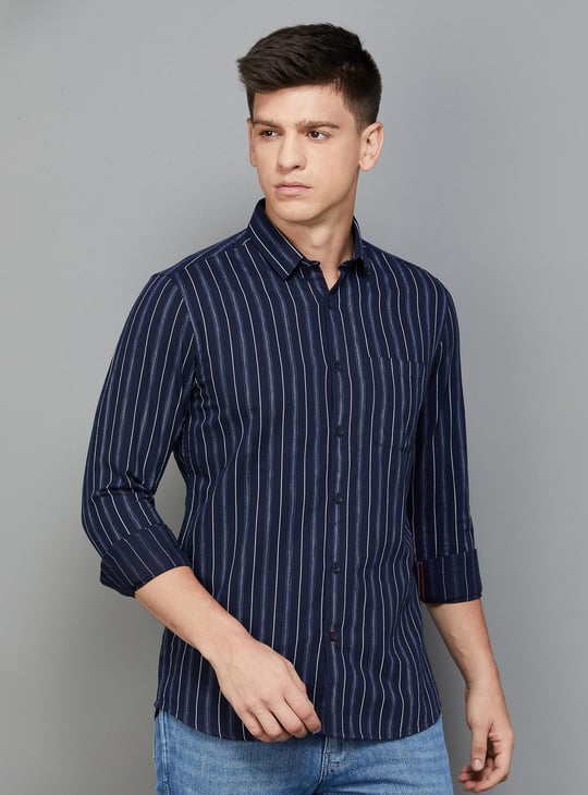 KILLER Men Striped Slim Fit Casual Shirt