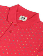 Abstract Print Pique Polo T-shirt by Flying Machine