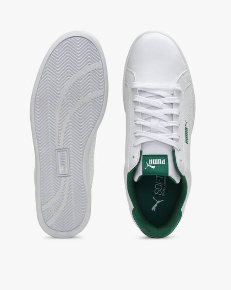 Puma white & green casual shoes for men