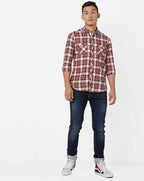 Killer checked slim fit shirt