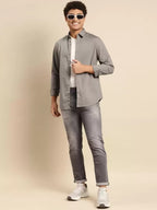Regular Fit Spread Collar Solid Tencel Shirt UCB