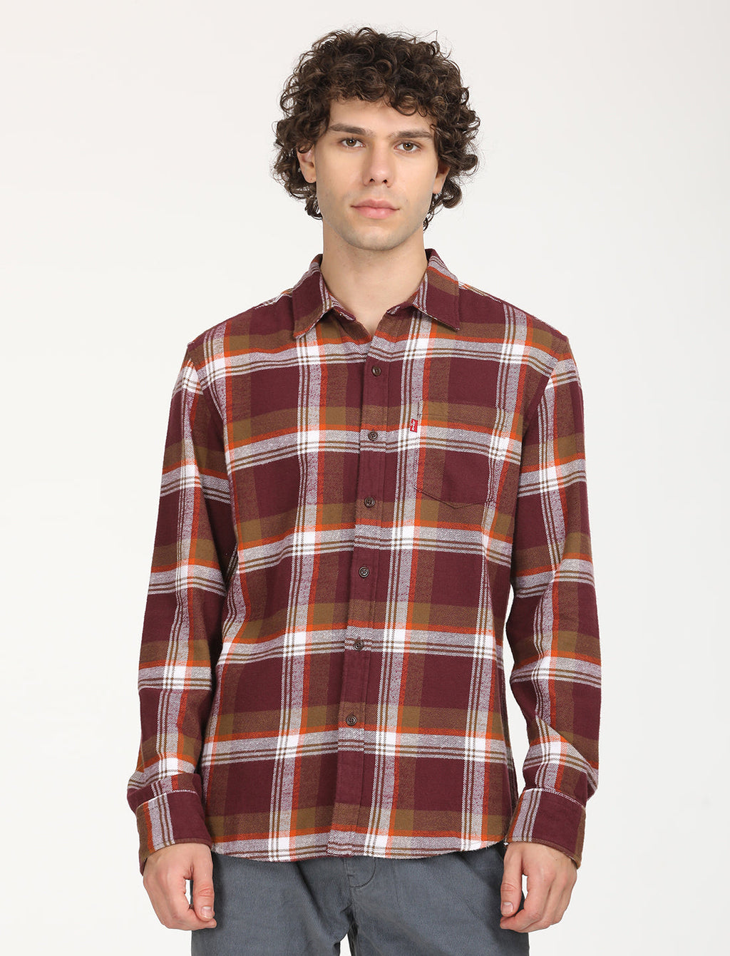 Levi's Men's Plaid Spread Collar Shacket