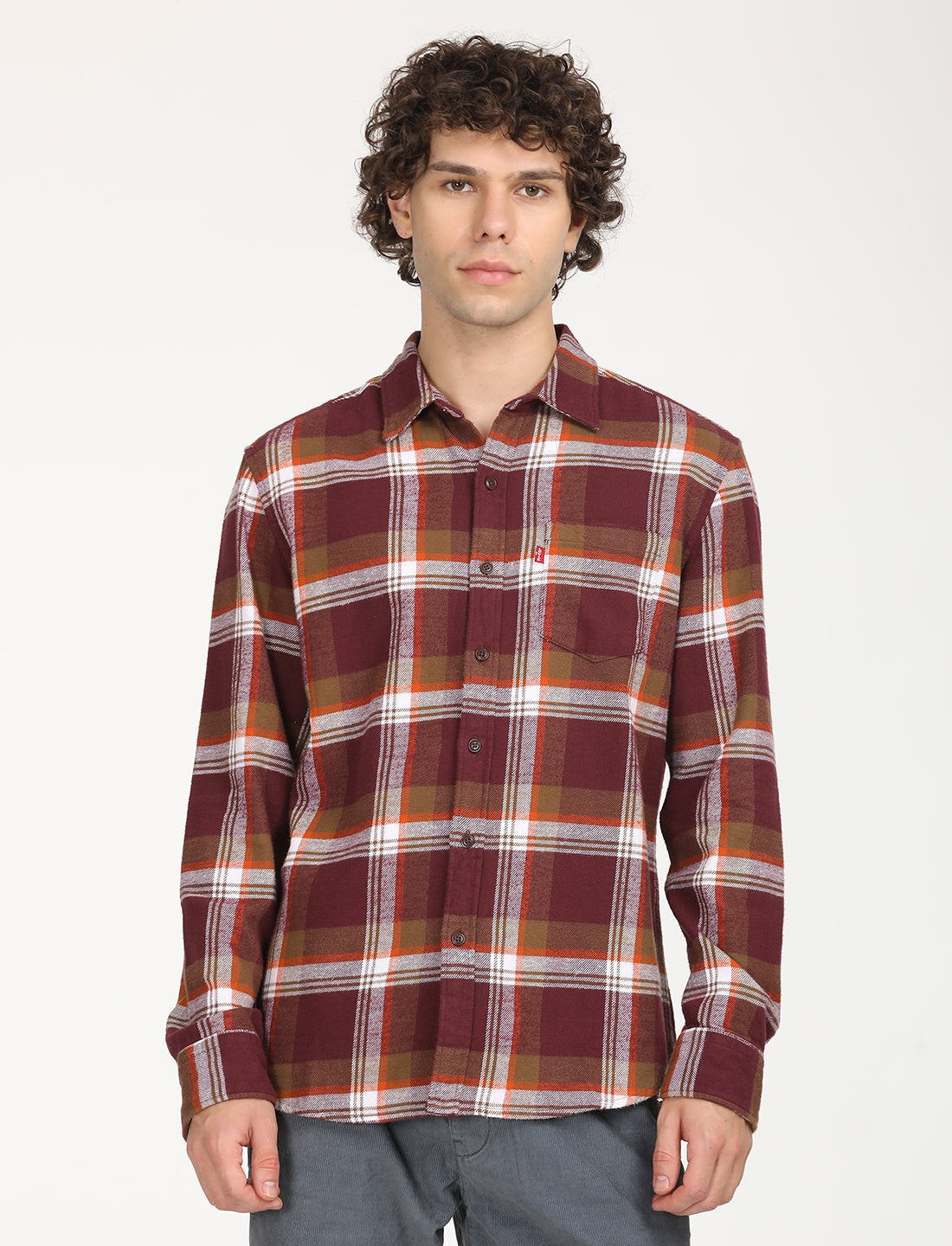 Levi's Men's Plaid Spread Collar Shacket