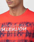 Regular Fit Typographic Printed T-shirt by Spykar