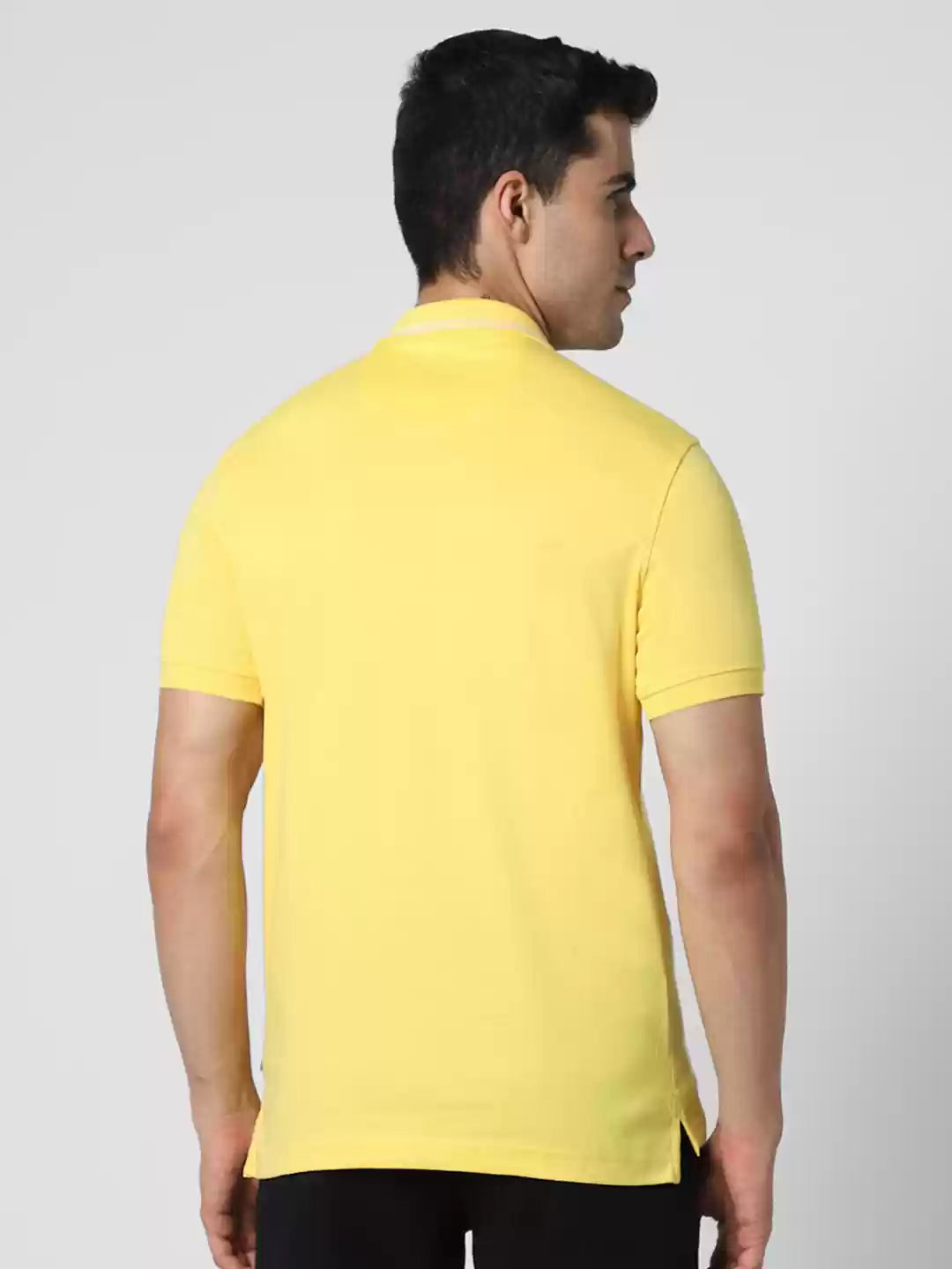 Yellow Polo Collar Pokets T-shirt by van Heusen