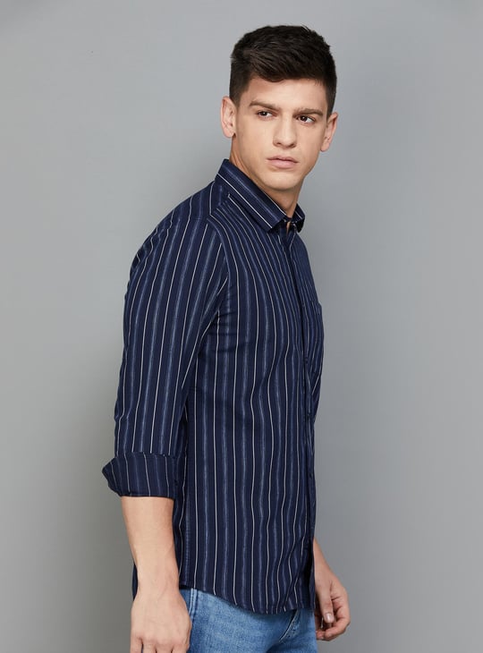 KILLER Men Striped Slim Fit Casual Shirt