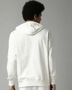 Breakbounce White Printed Hoodie