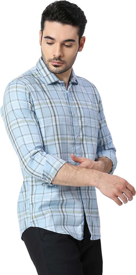 Killer checked slim fit casual shirt