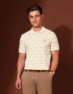Floral Printed Working Holiday Polo Shirt USPA