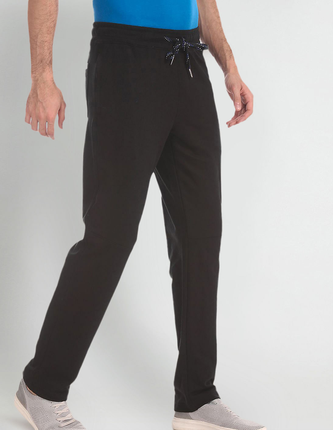 Comfort Fit Solid Cotton Polyester I673 Lounge Track Pants USPA