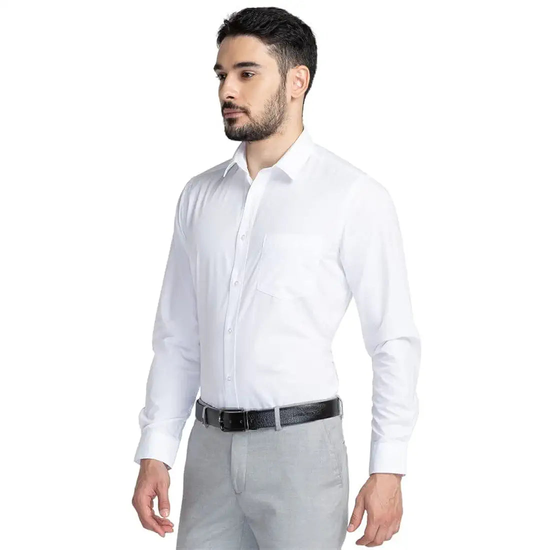 Oxemberg Men's Cotton Blend Slim Fit Formal Shirt