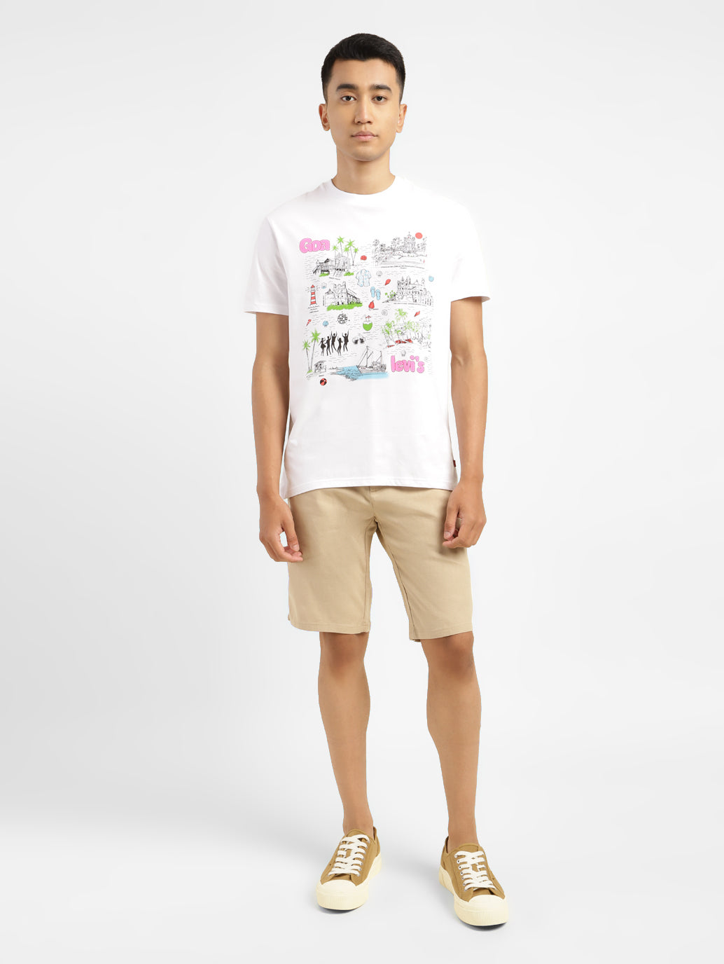 Men's Graphic Print Crew Neck T-shirt