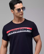 SPYKAR men regular fit neavy blue T-shirt