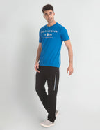 Comfort Fit Solid Cotton Polyester I673 Lounge Track Pants USPA