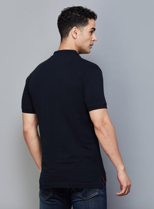 LEVI'S Men Solid Regular Fit Polo T-shirt