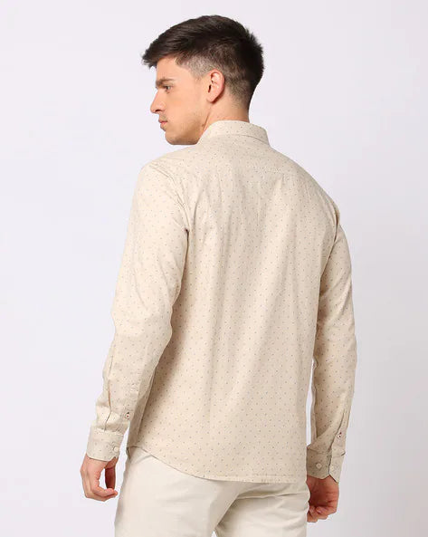Printed Cotton Shirt by Netplay